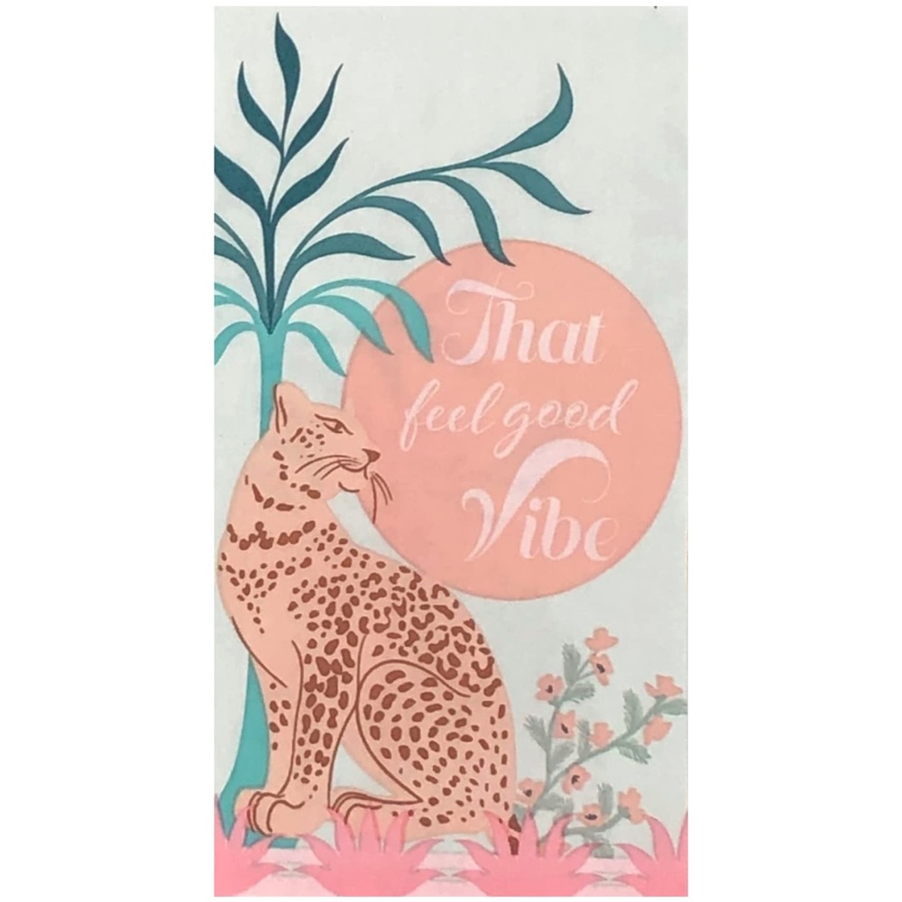 Nantucket Sunset Safari Leopard Guest Towel Napkins, 24 ct